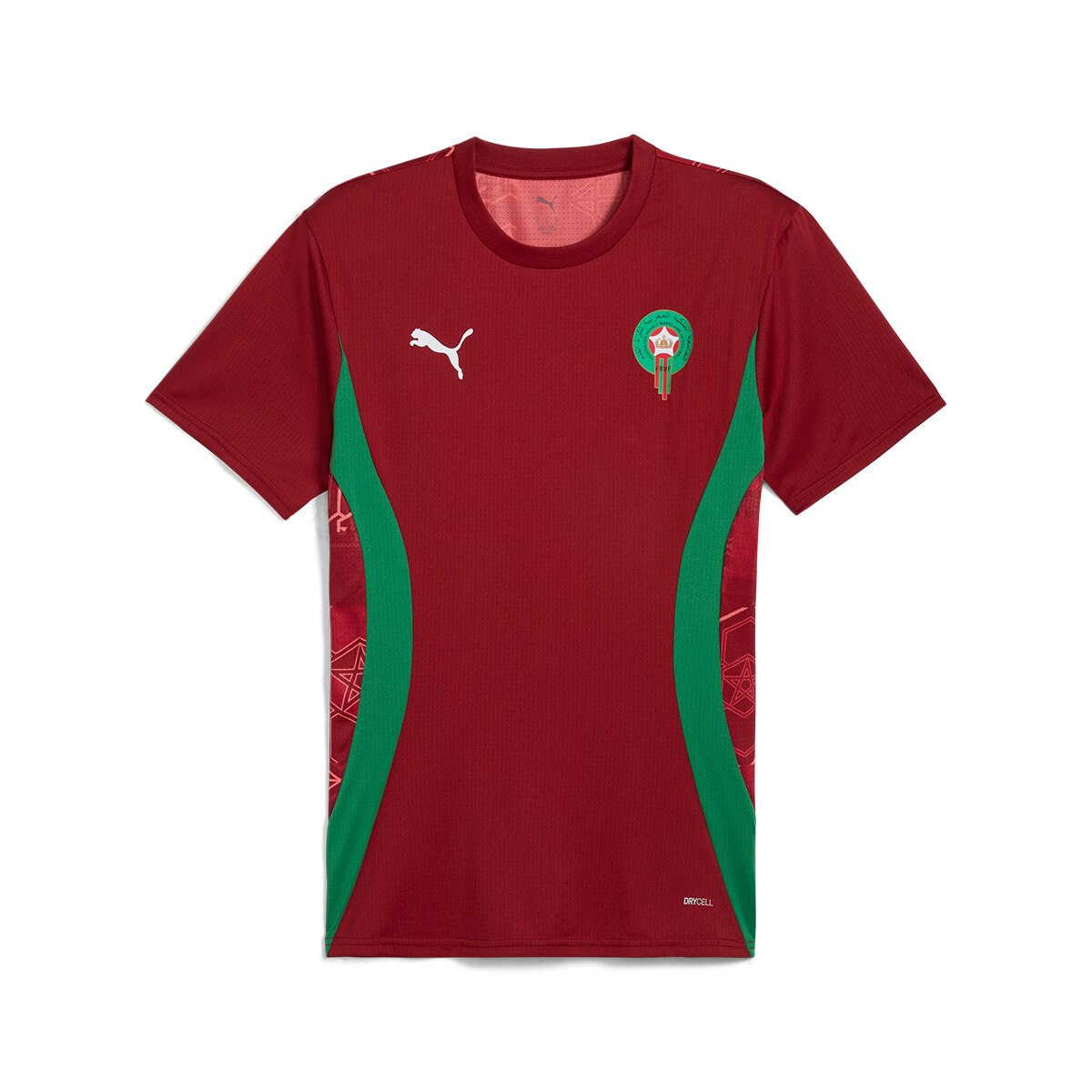 T-shirt de Treino de Homem Marrocos FRMF 2024-2025 Vermelho-6