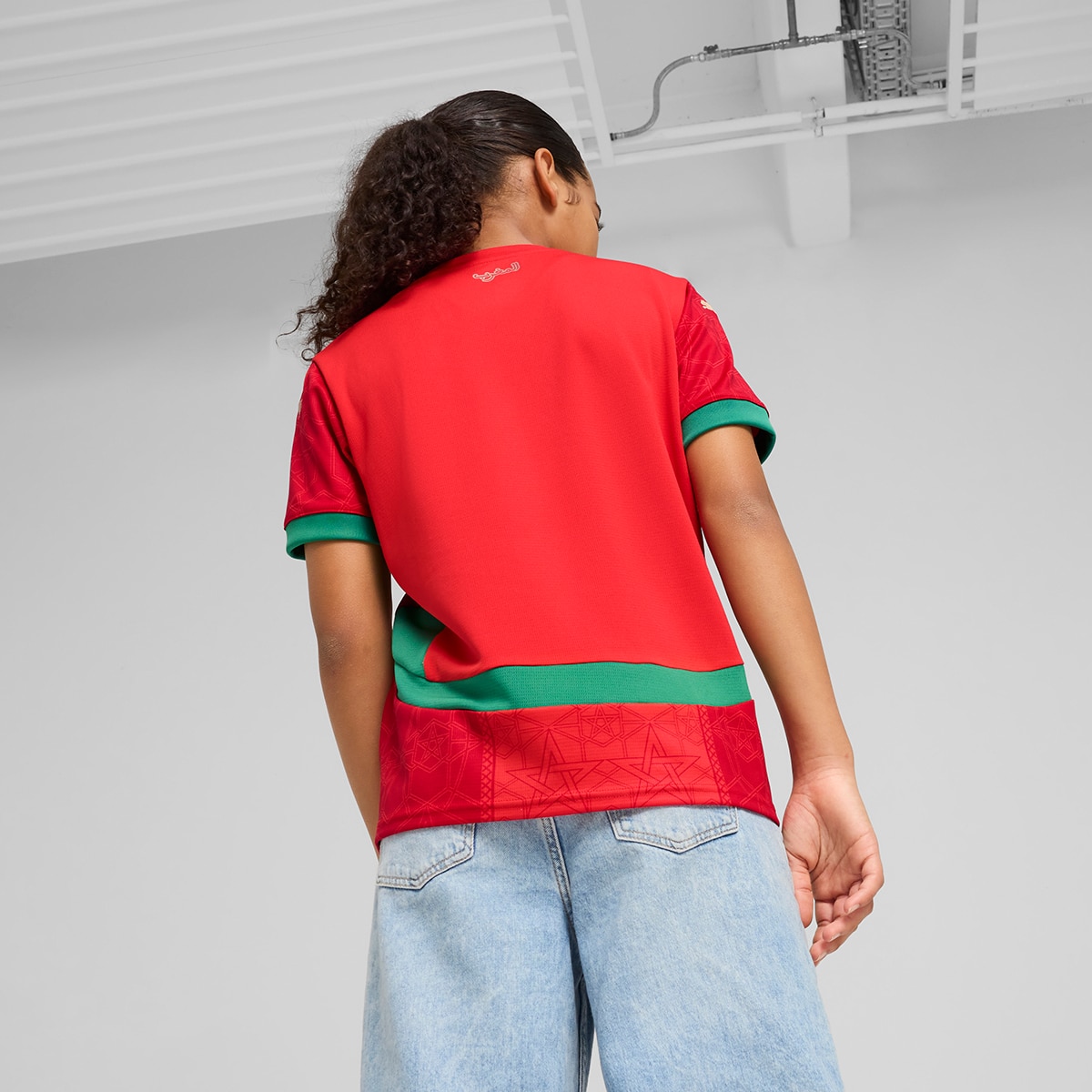 T-shirt de Criança 1.º Equipamento Marrocos FRMF 2024-2025 Vermelho-2