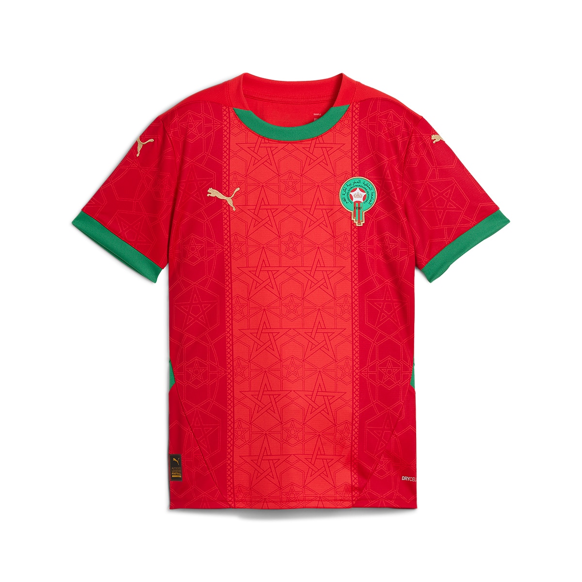 T-shirt de Criança 1.º Equipamento Marrocos FRMF 2024-2025 Vermelho-4