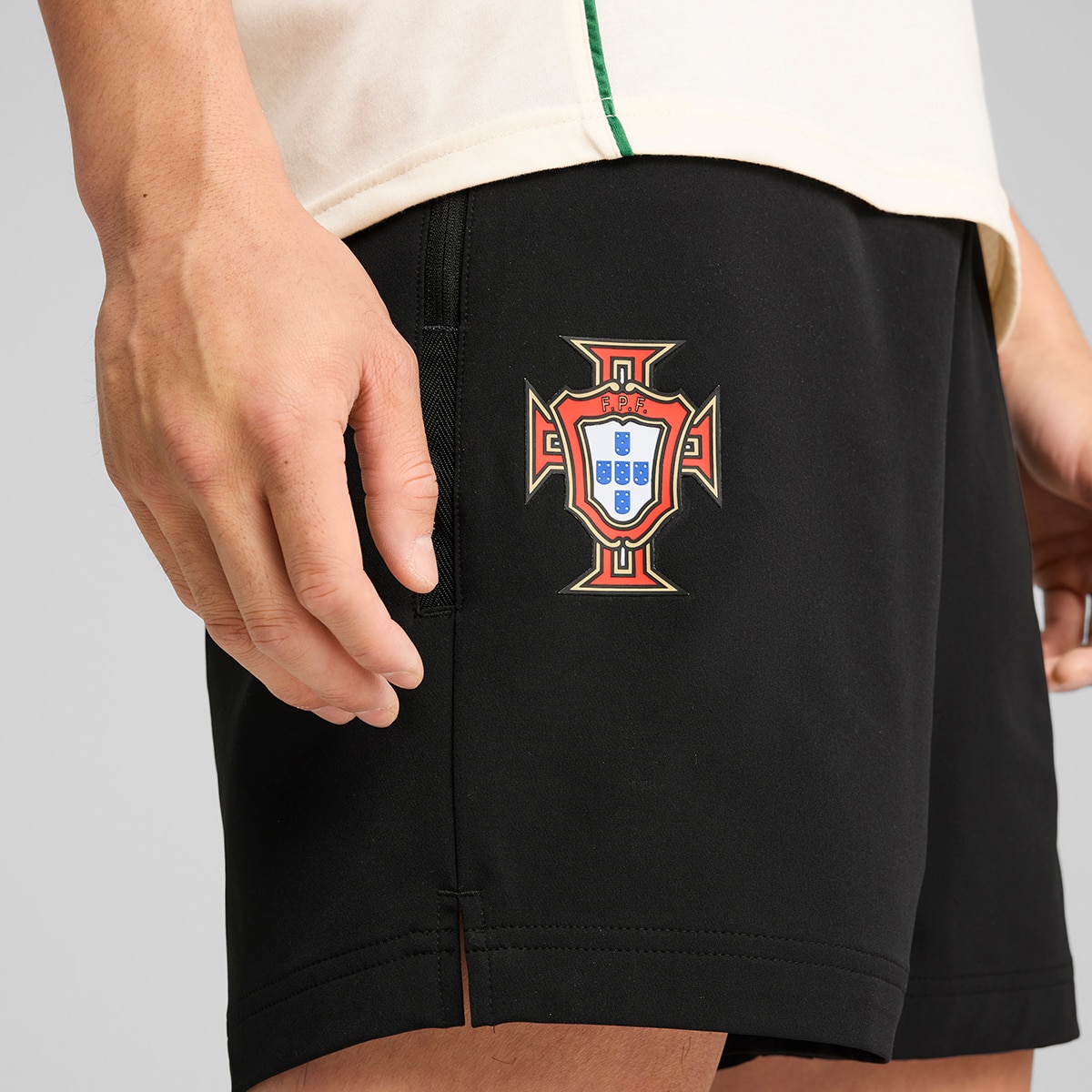 Calções 6" de Homem Seleção de Portugal FPF Preto-3