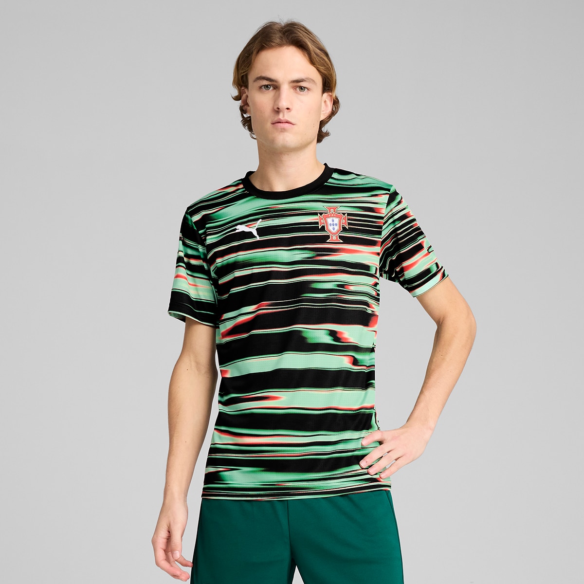 Imagem 0 de T-shirt de Homem Seleção de Portugal FPF Prematch SS
