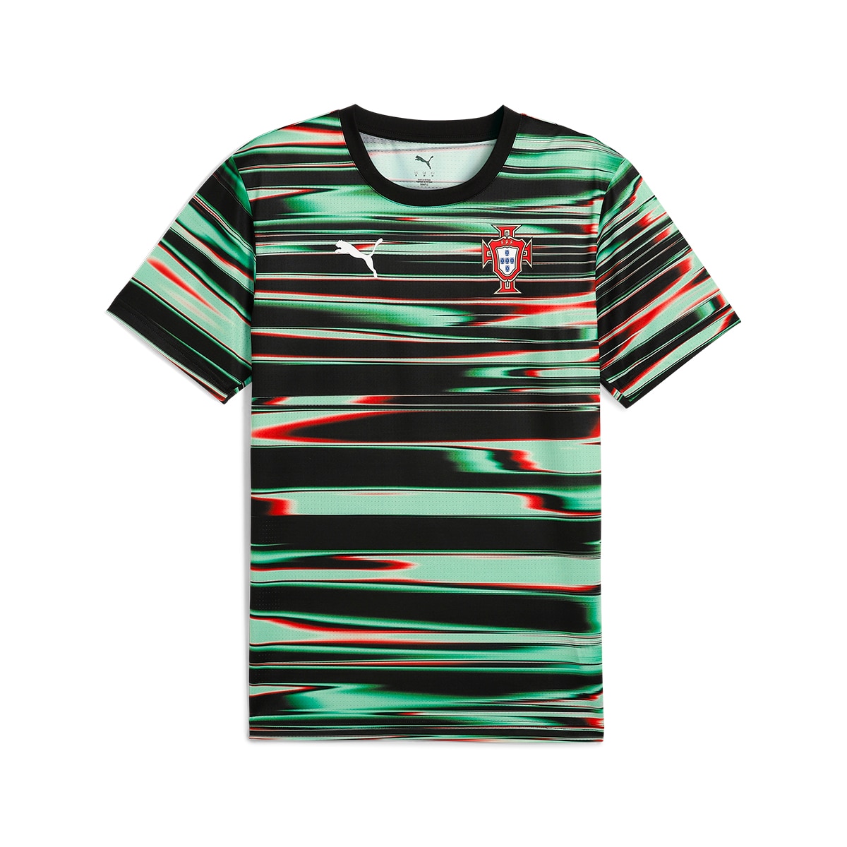 T-shirt de Homem Seleção de Portugal FPF Prematch SS Preto-6