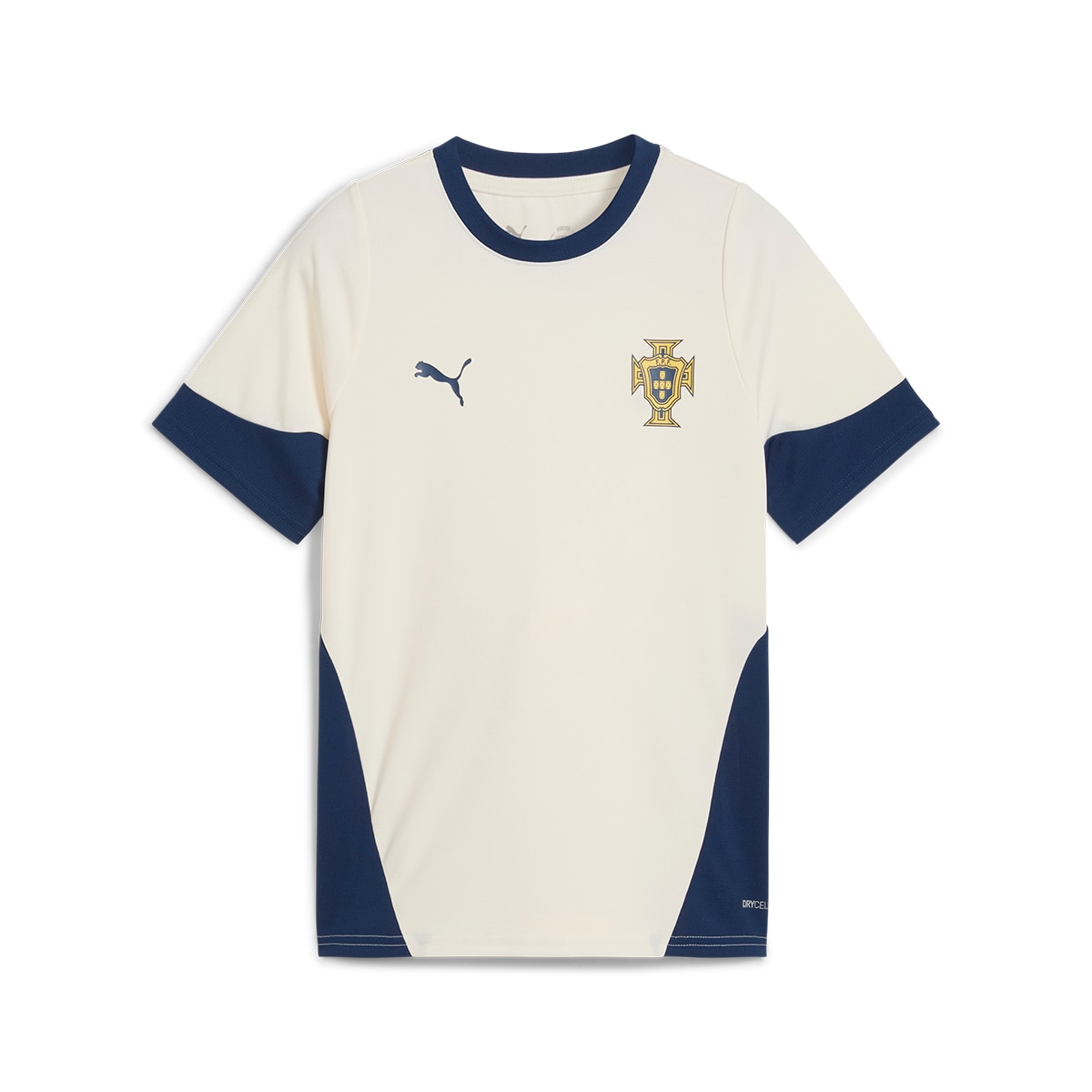 T-shirt de Treino de Criança Portugal FPF Bege-5