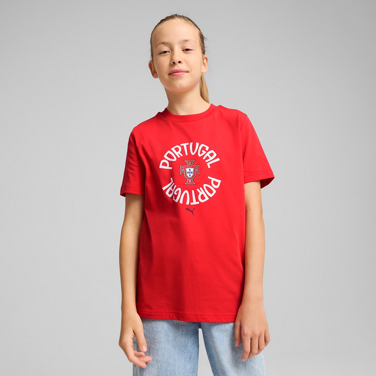 T-shirt de Criança Seleção de Portugal FPF ftbINRGY Vermelho-1