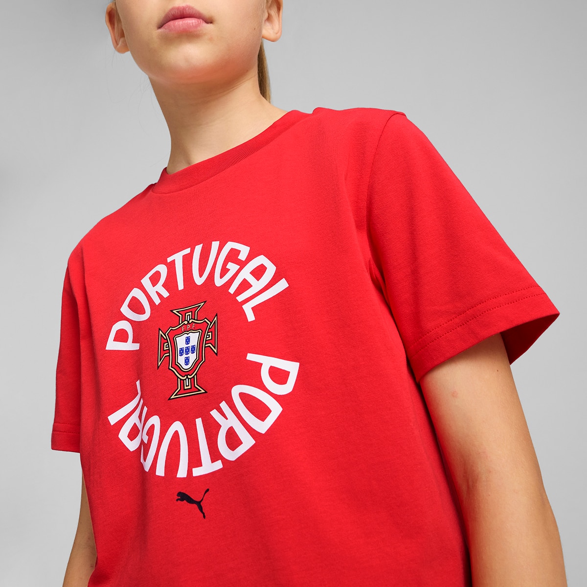 T-shirt de Criança Seleção de Portugal FPF ftbINRGY Vermelho-3