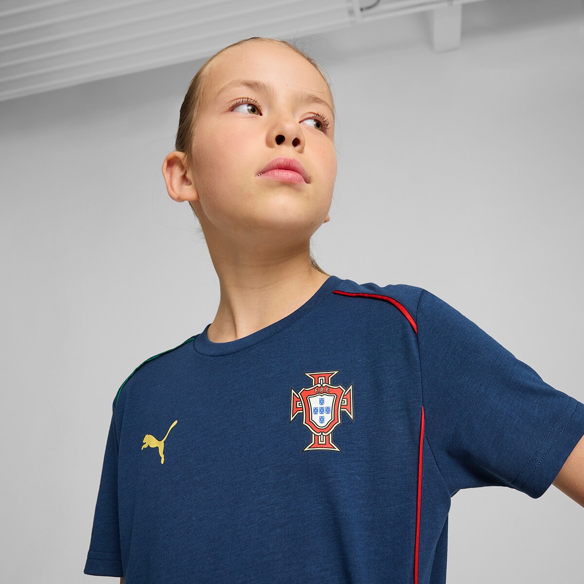 T-shirt de Criança Seleção de Portugal FPF Azul-3