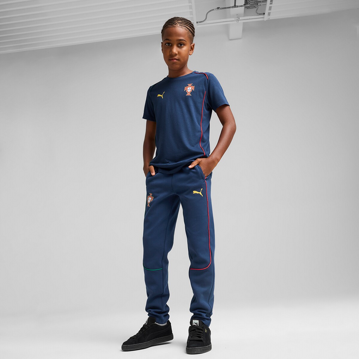 T-shirt de Criança Seleção de Portugal FPF Azul-4