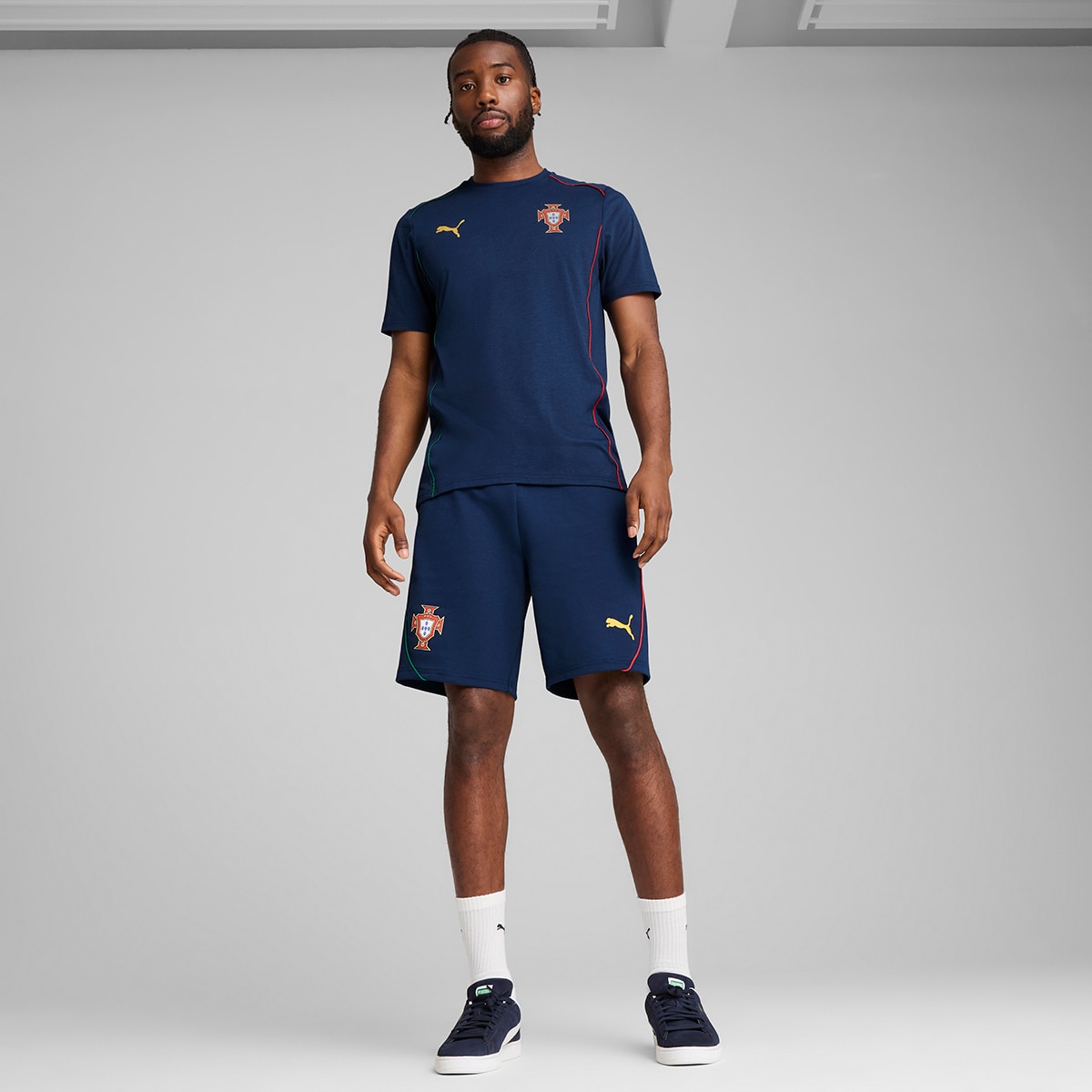 Calções de Homem Seleção de Portugal FPF Azul-5