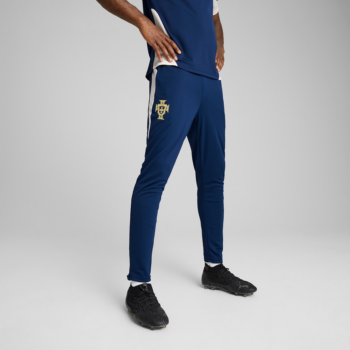 Calções de Criança Seleção de Portugal FPF Shorts Réplica Jr Azul-1