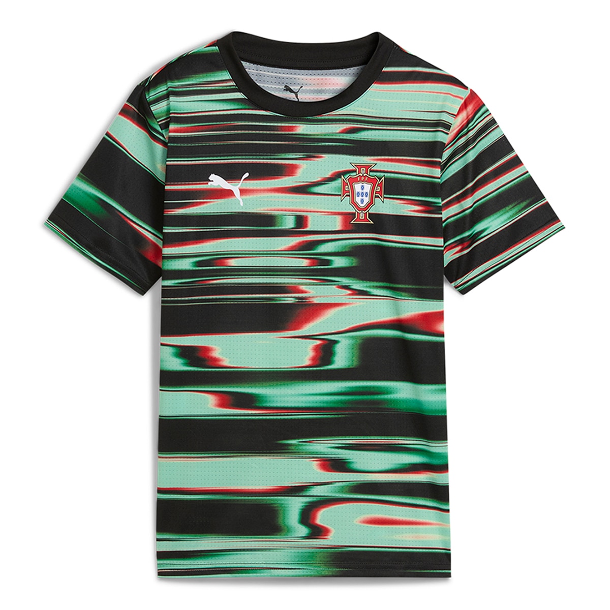T-shirt de Criança Pré-Jogo Seleção de Portugal FPF Preto-1