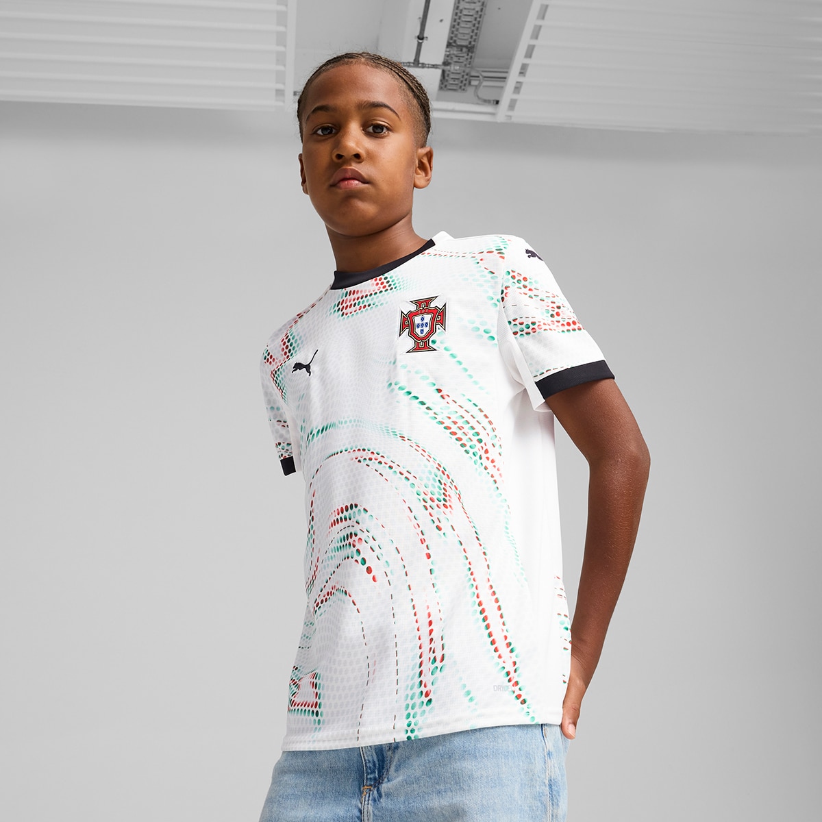 Imagem 0 de T-shirt de Criança 2.º Equipamento Portugal FPF
