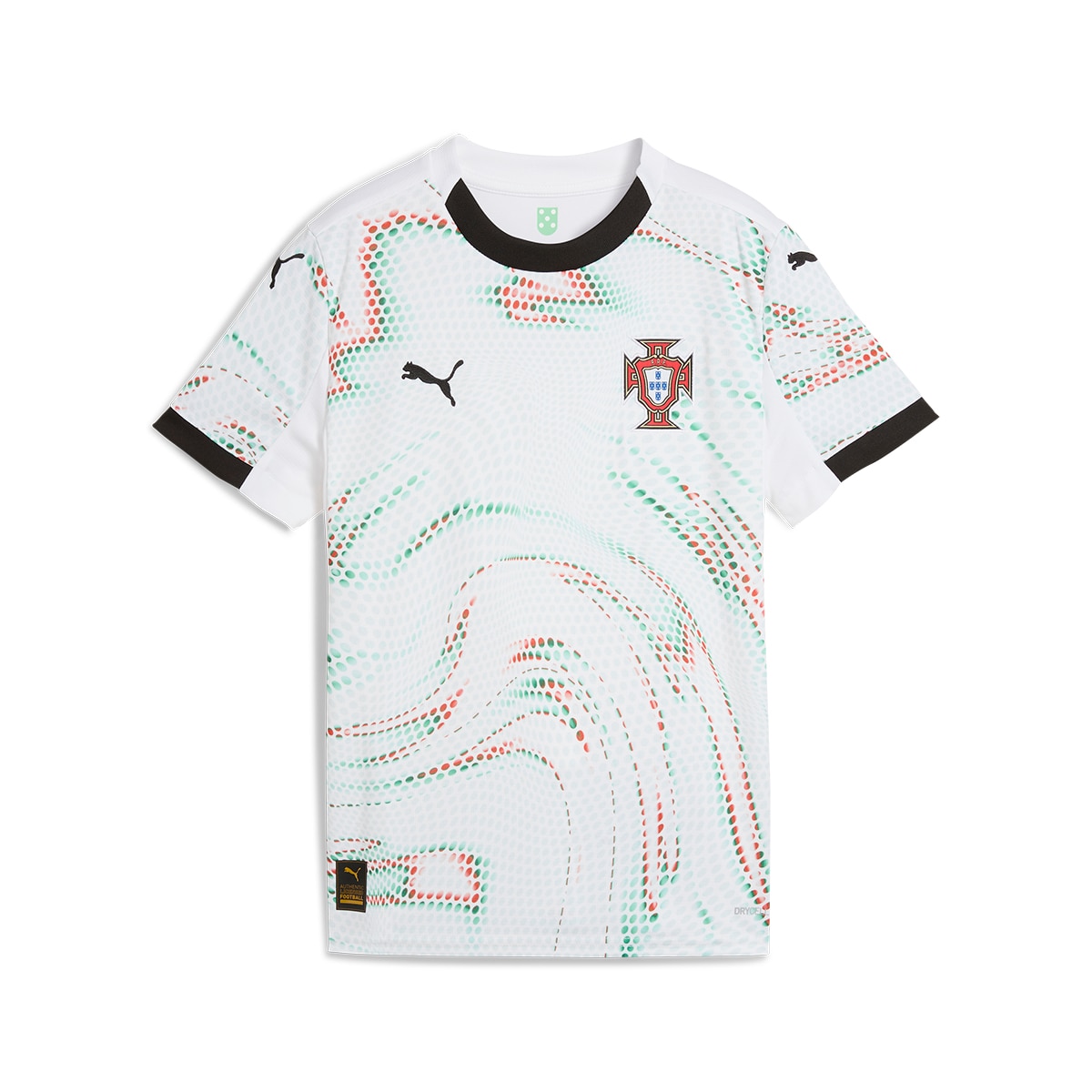 T-shirt de Criança 2.º Equipamento Portugal FPF Branco-5