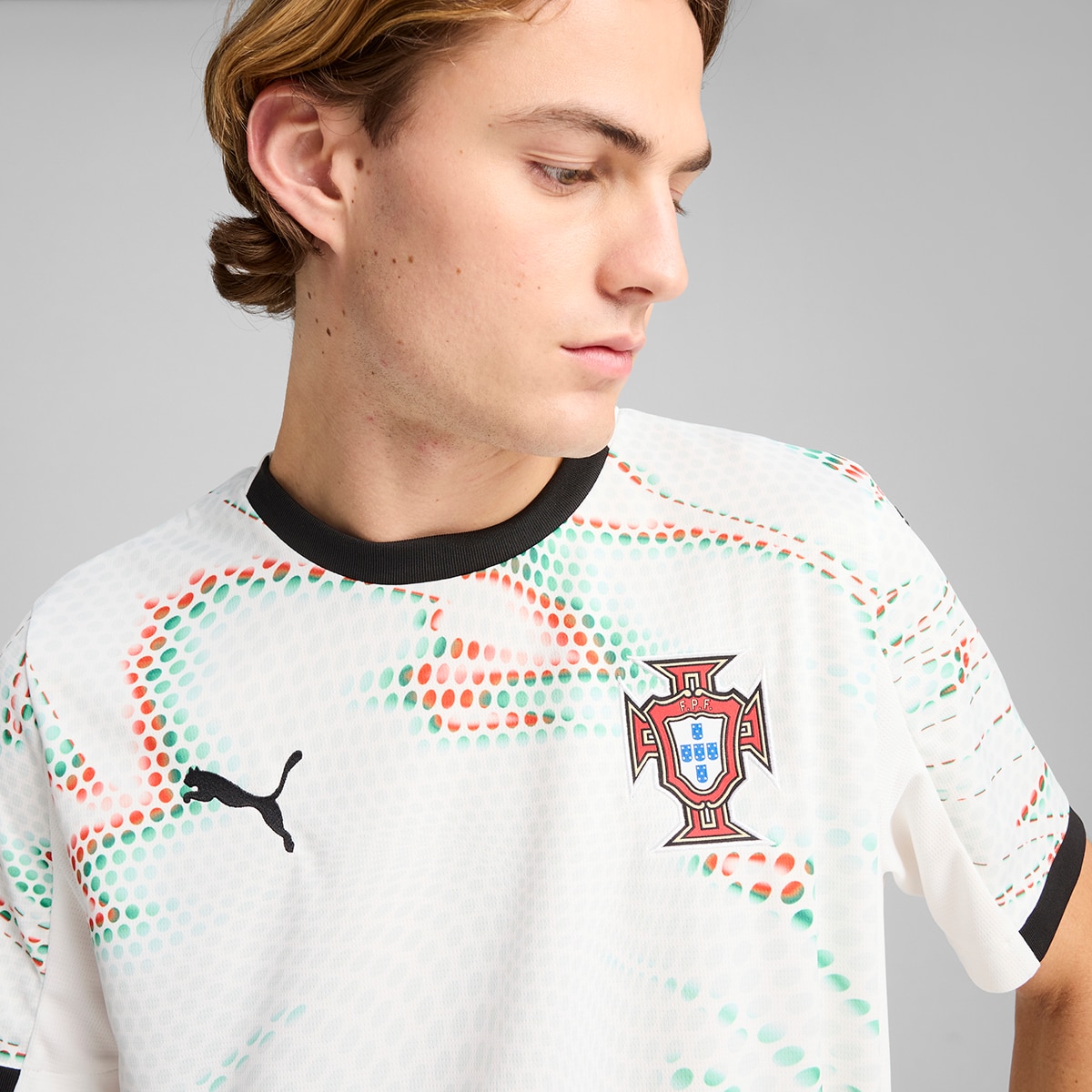 T-shirt de Homem 2.º Equipamento Portugal FPF Branco-3