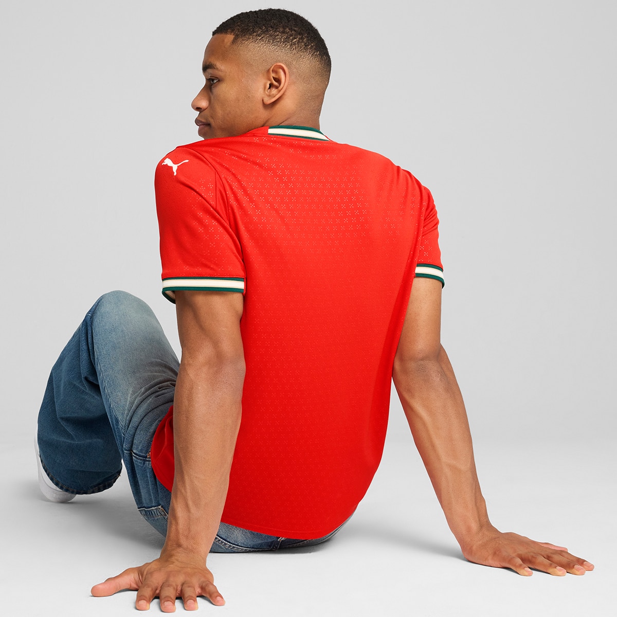 T-shirt de Homem 1.º Equipamento Portugal FPF Vermelho-2