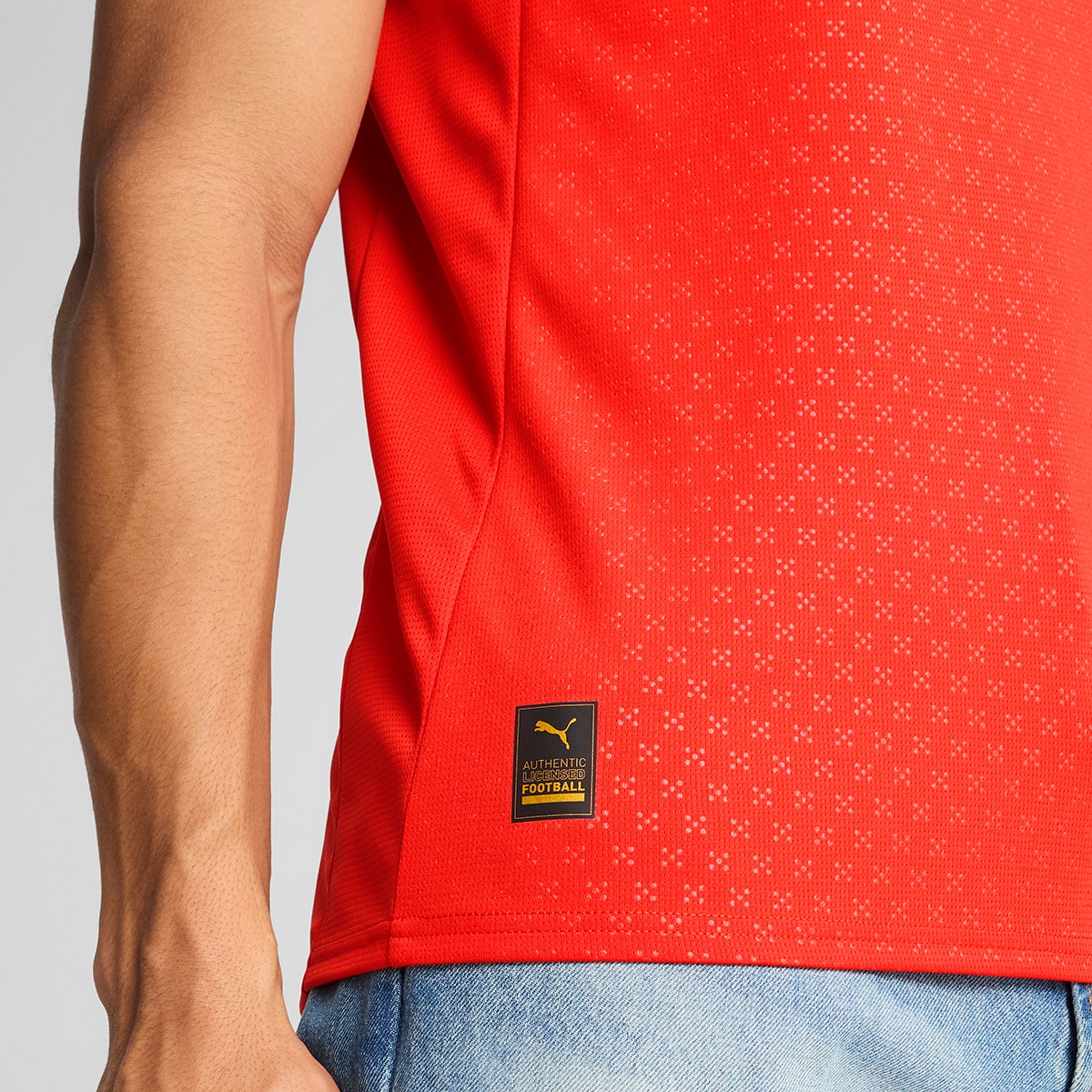 T-shirt de Homem 1.º Equipamento Portugal FPF Vermelho-4
