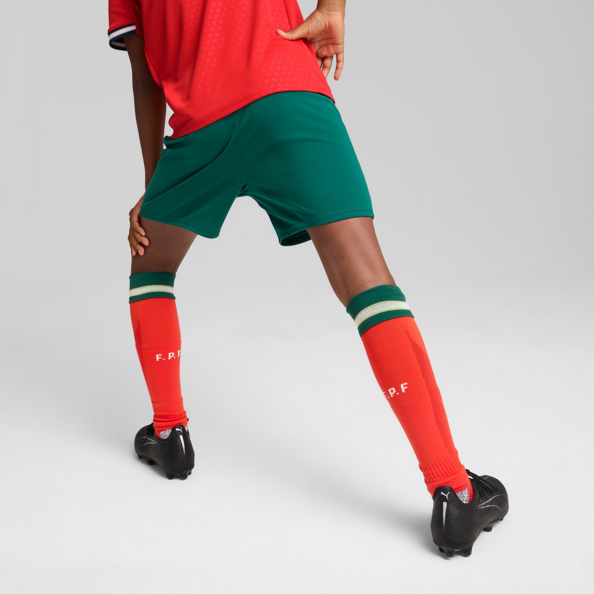 Calções de Criança Seleção de Portugal FPF Shorts Réplica Jr Verde-2