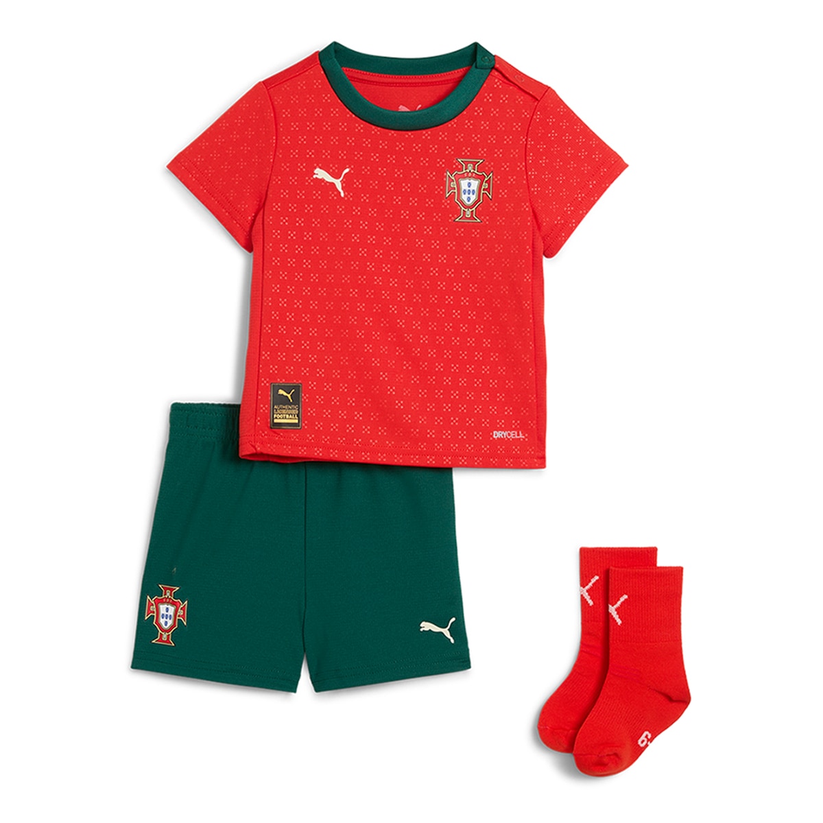 Equipamento Completo de Criança 1.º Equipamento Portugal FPF Vermelho-1