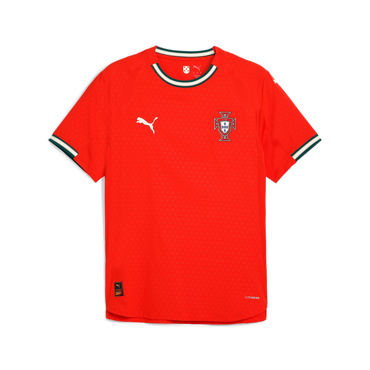 T-shirt de Homem 1.º Equipamento Portugal FPF Vermelho-6