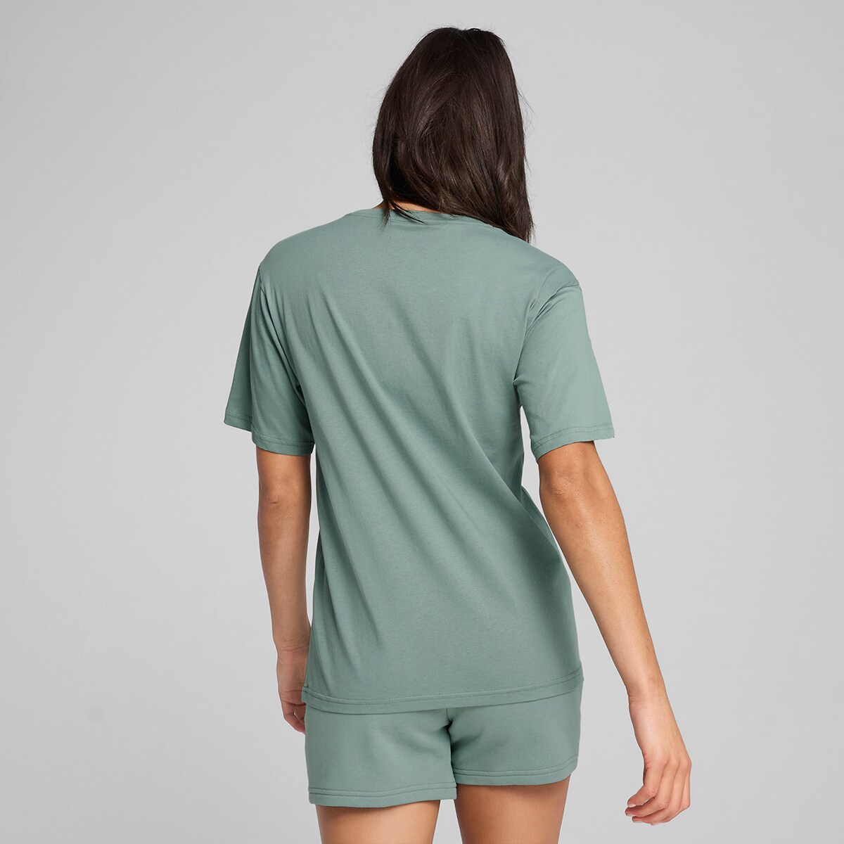 T-shirt de Mulher ESS No. 1 Logo Relaxed Tee Verde-2