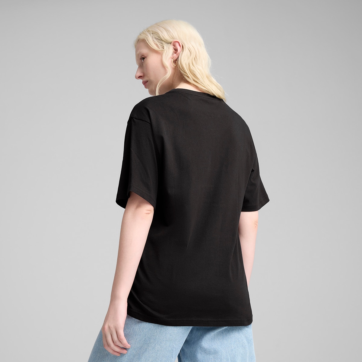 T-shirt de Mulher ESS No. 1 Logo Relaxed Tee Preto-2