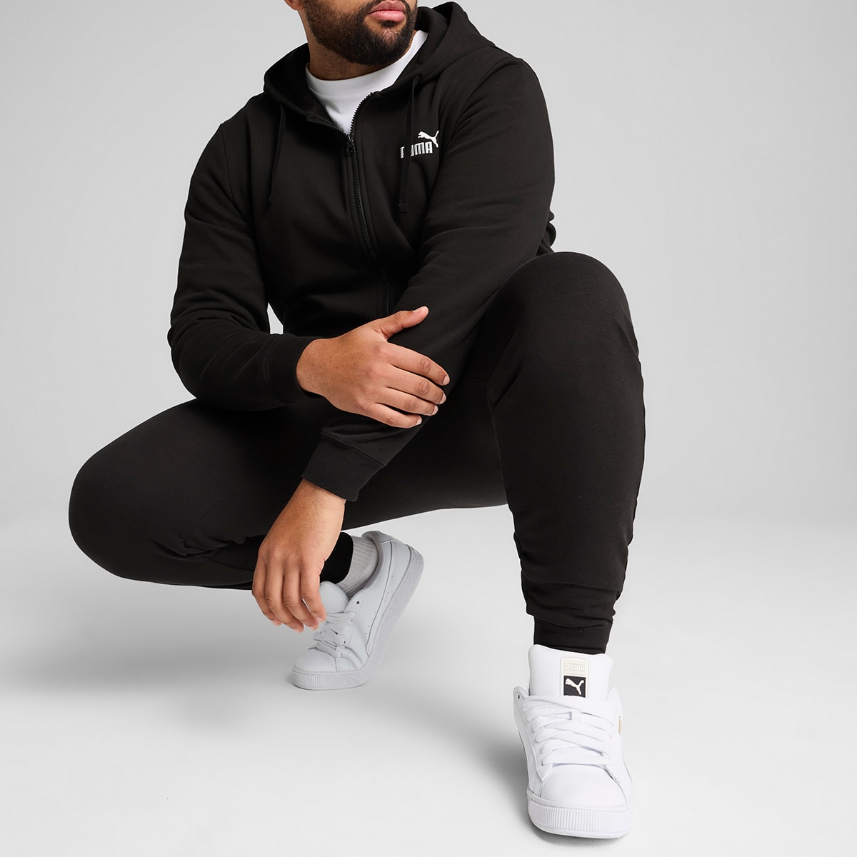 Calças de Homem ESS No. 1 Logo Slim Sweatpants TR cl Preto-3