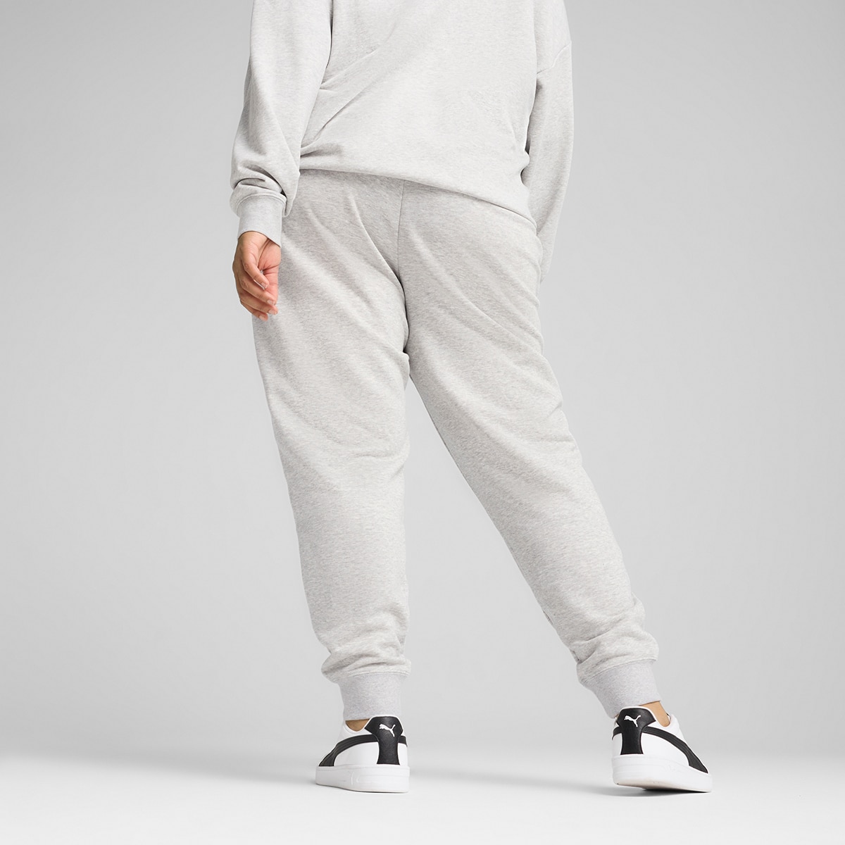 Calças de Mulher ESS Small No. 1 Logo Sweatpants TR cl Cinzento-2