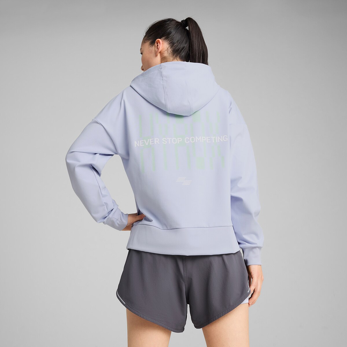 Sweatshirt de Mulher W x Hyrox Cloudspun Hoodie Azul-2