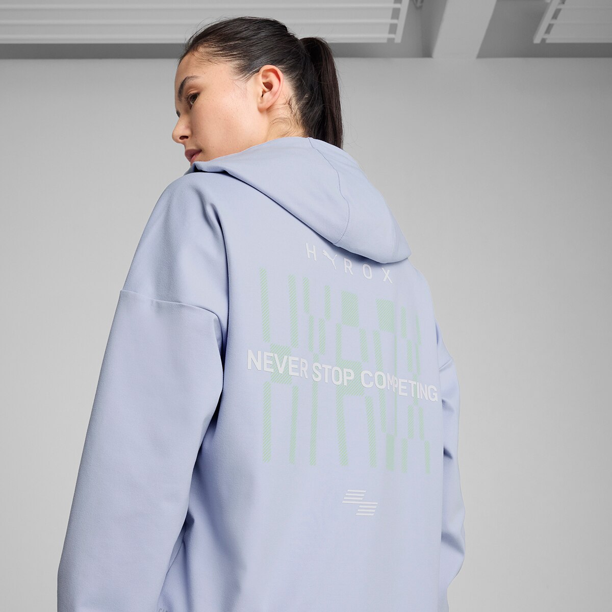 Sweatshirt de Mulher W x Hyrox Cloudspun Hoodie Azul-3