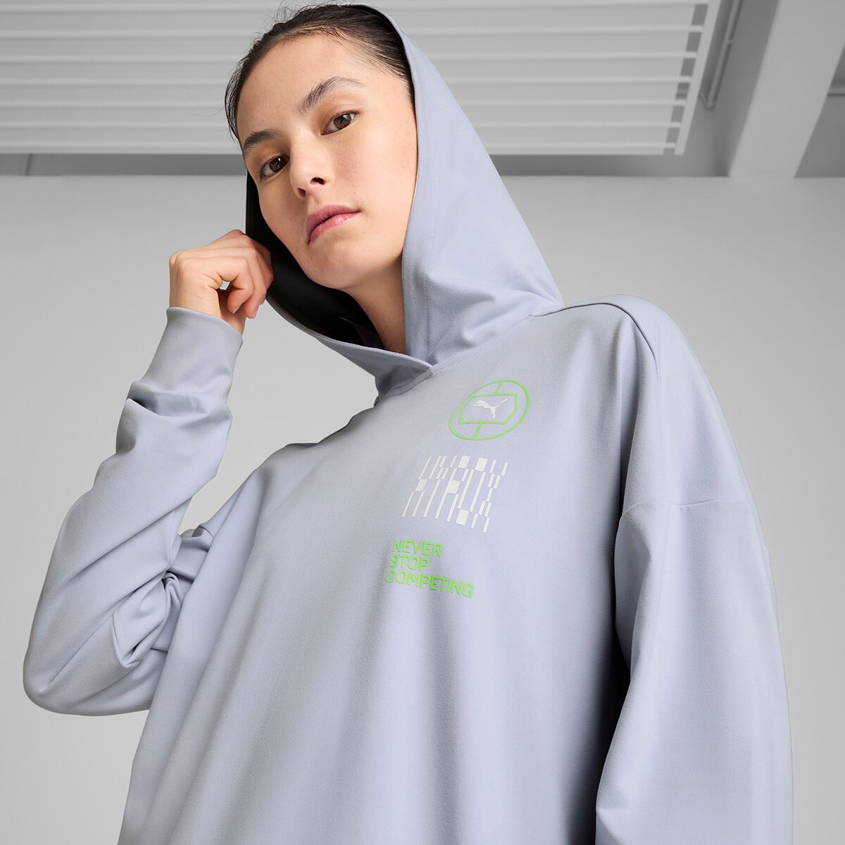 Sweatshirt de Mulher W x Hyrox Cloudspun Hoodie Azul-4