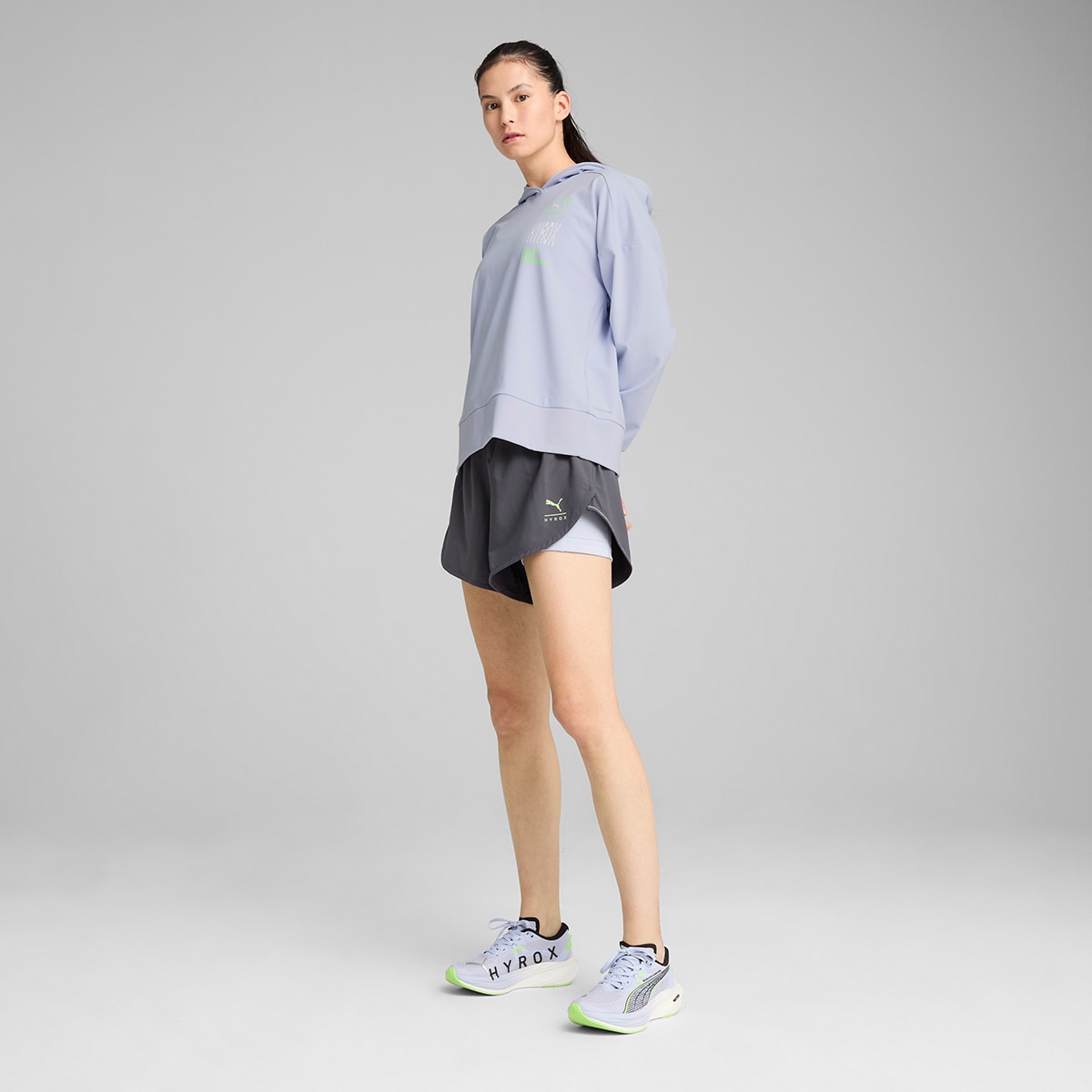 Sweatshirt de Mulher W x Hyrox Cloudspun Hoodie Azul-5