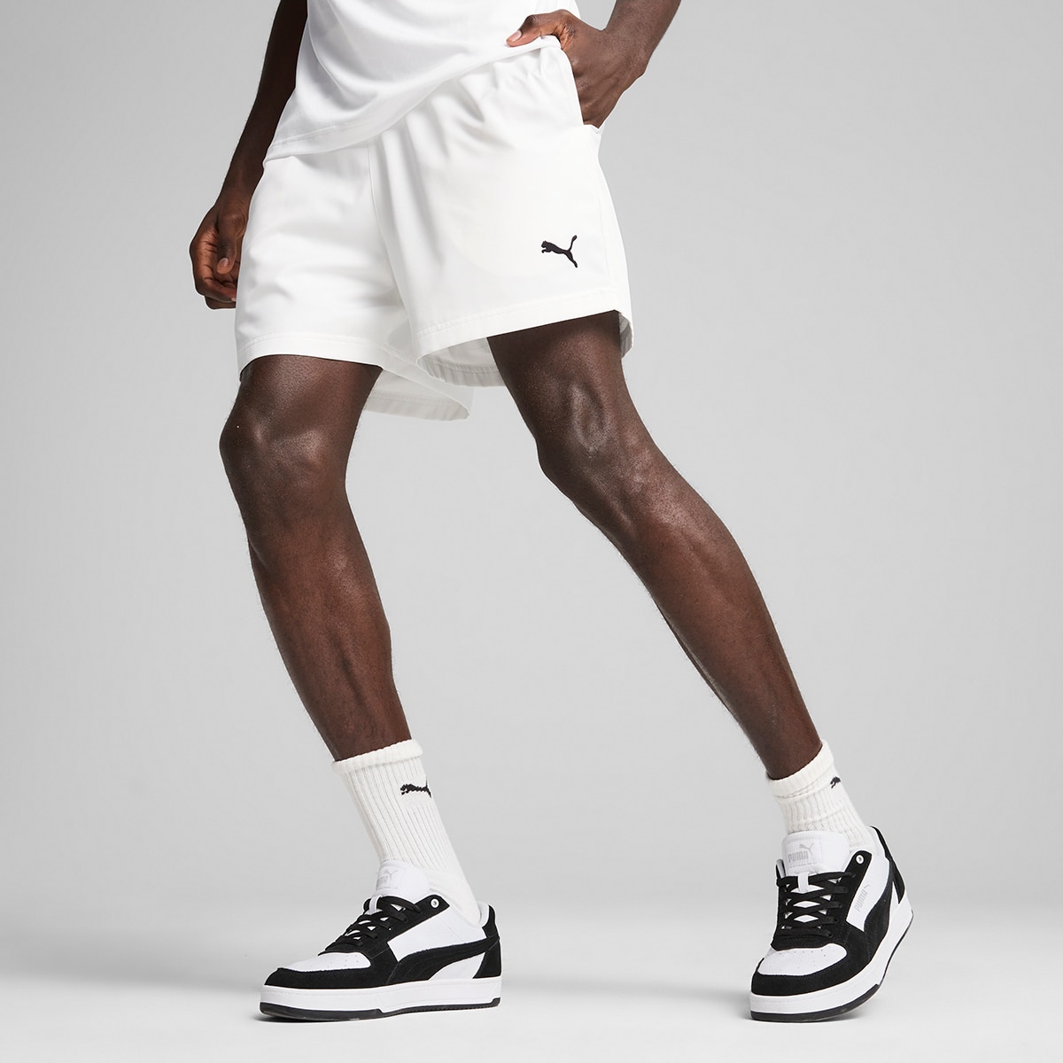 Calções de Homem ESS Woven Shorts 5" Branco-1