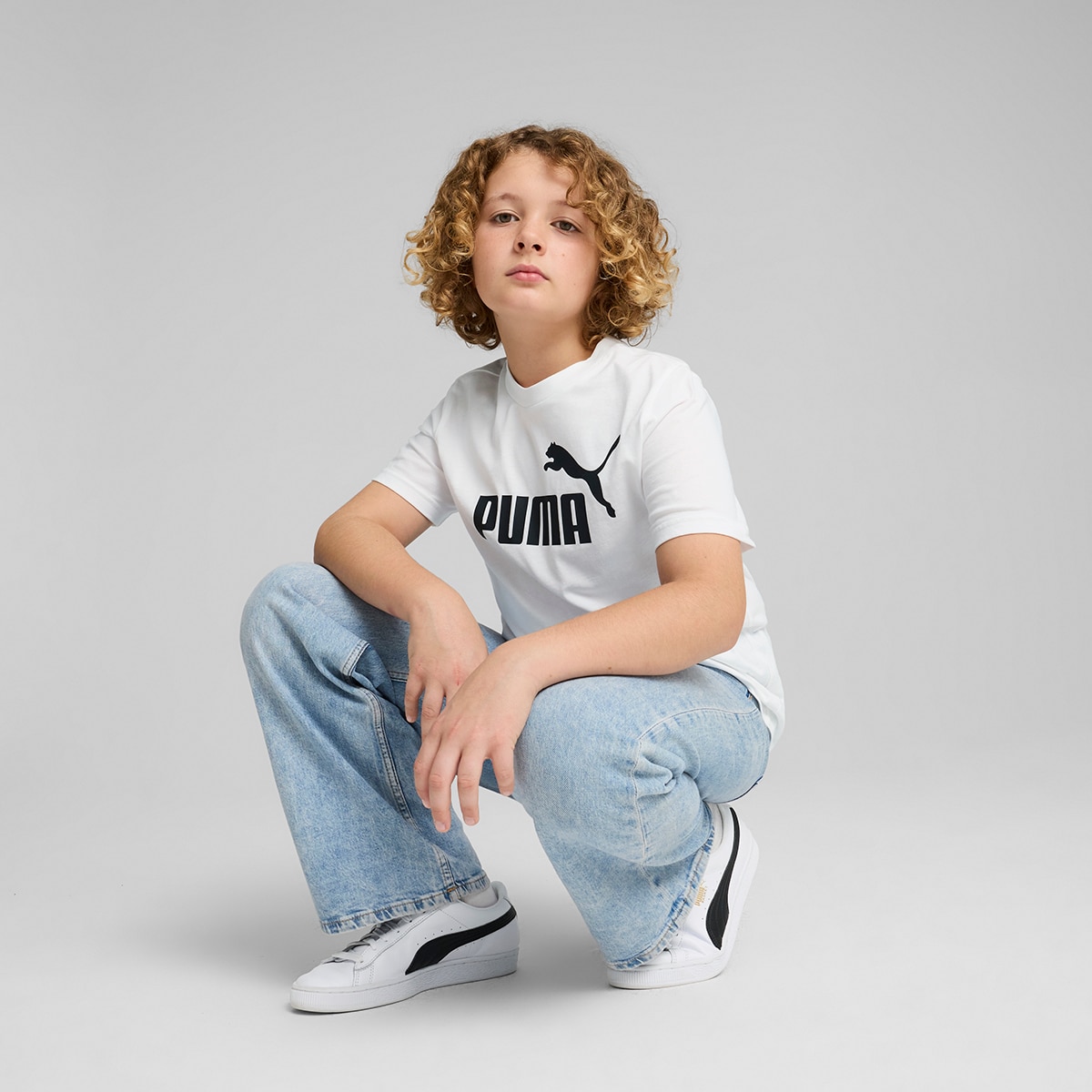 T-shirt de Criança ESS No. 1 Logo Tee B Branco-3