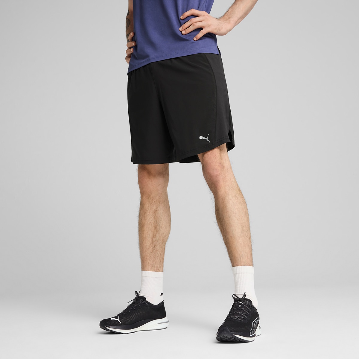 Calções de Homem M Run Velocity 7" SHORT Preto-5