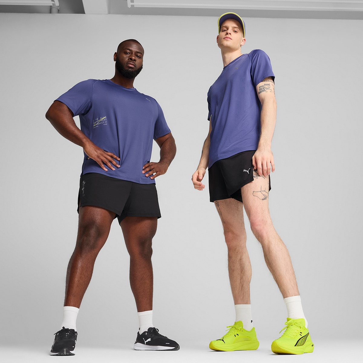 Calções de Homem M Run Knit 3" Split Short Preto-5