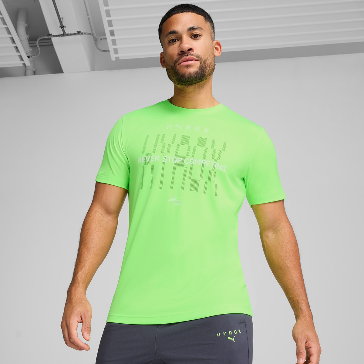 T-shirt de Homem M x Hyrox M Tad Tee Verde-1