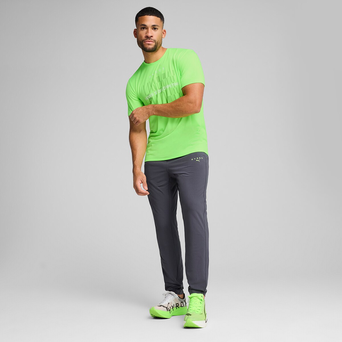 T-shirt de Homem M x Hyrox M Tad Tee Verde-3