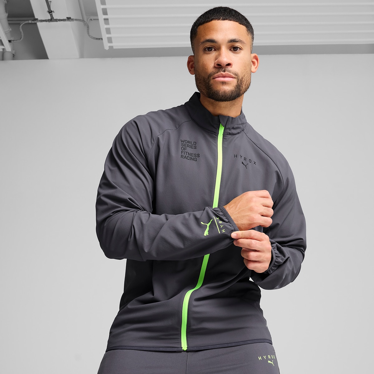 Chaqueta de hombre M PUMA x HYROX M Ultraweave Jacket Puma Negro