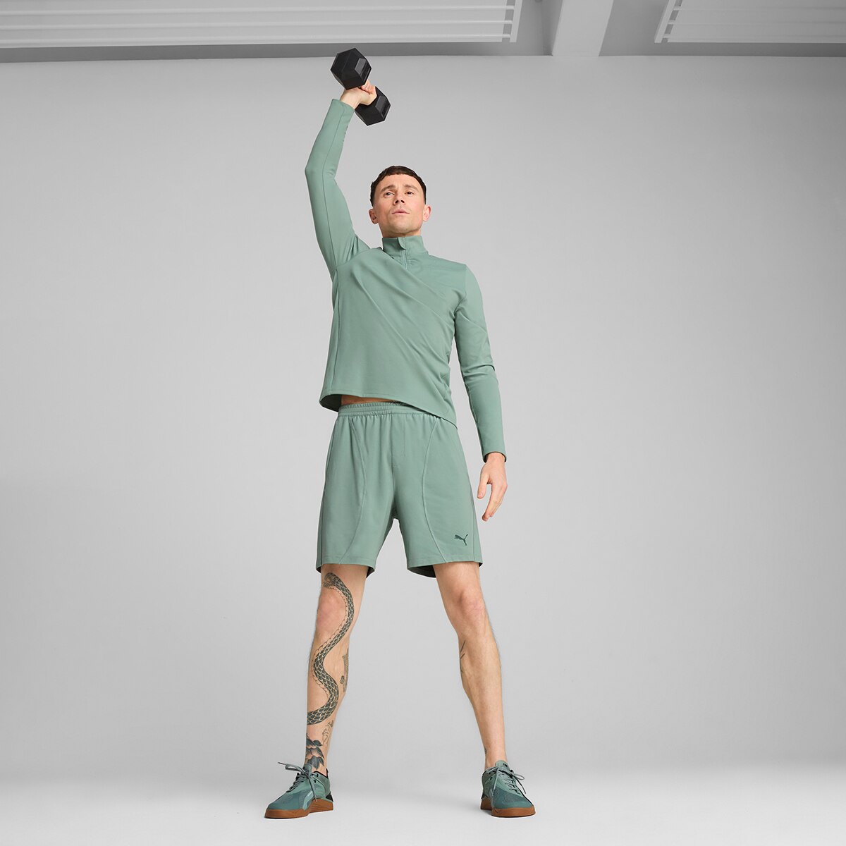 Calções de Homem M Cloudspun 7" Knit Short Verde-3