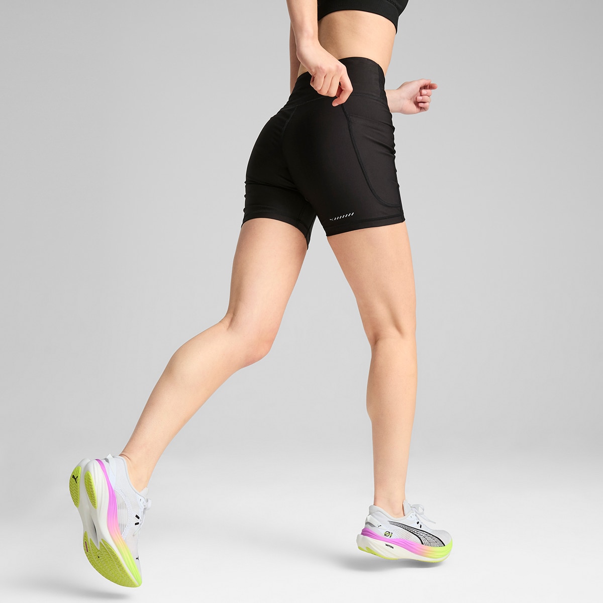 Leggings Tipo Calções de Mulher W Run Velocity 5" Short Tight Preto-2
