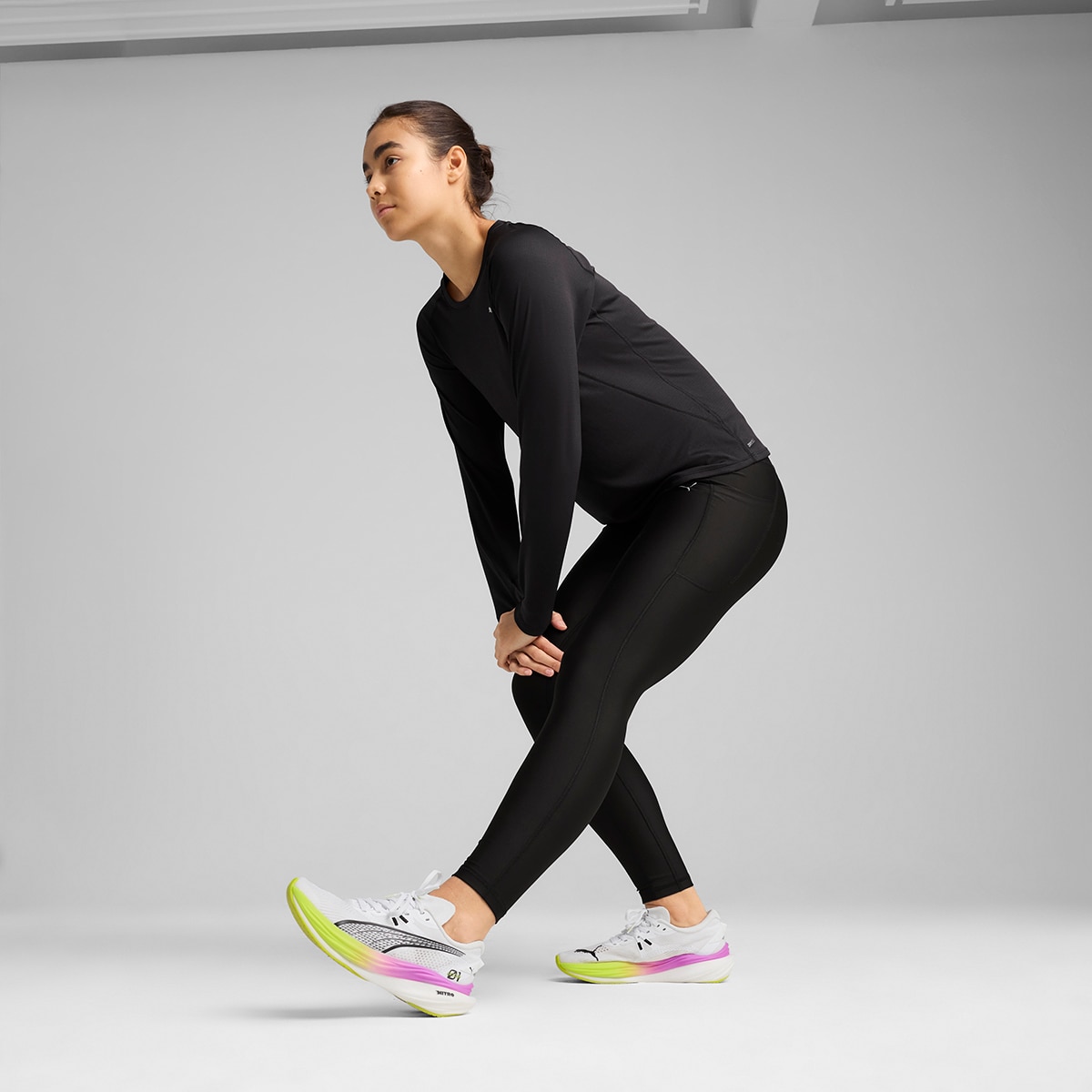 Leggings de Mulher W Run Velocity FL Tight Preto-5