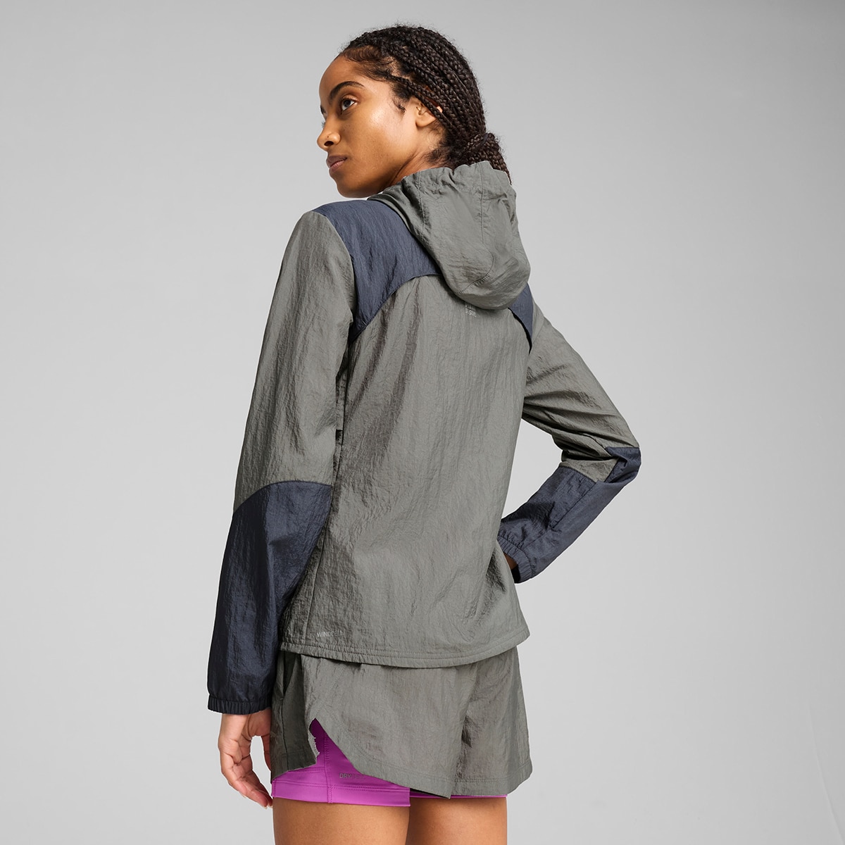 Casaco de Mulher W Seasons Windcell Jacket Cinzento-2