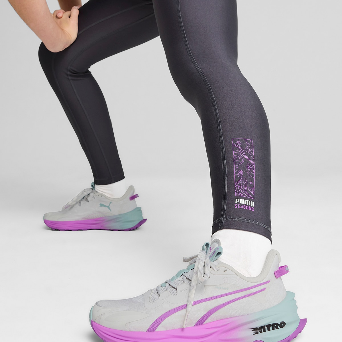 Leggings de Mulher W Seasons Trail FL Tight Preto-3