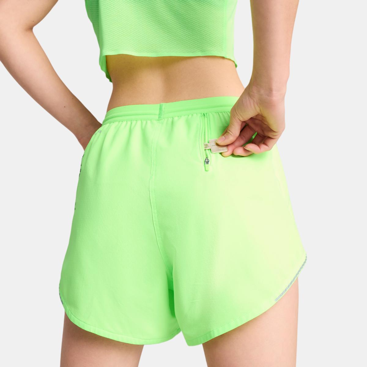 Calções de Mulher W x Hyrox Ultraweave Velocity 4" Short Verde-5