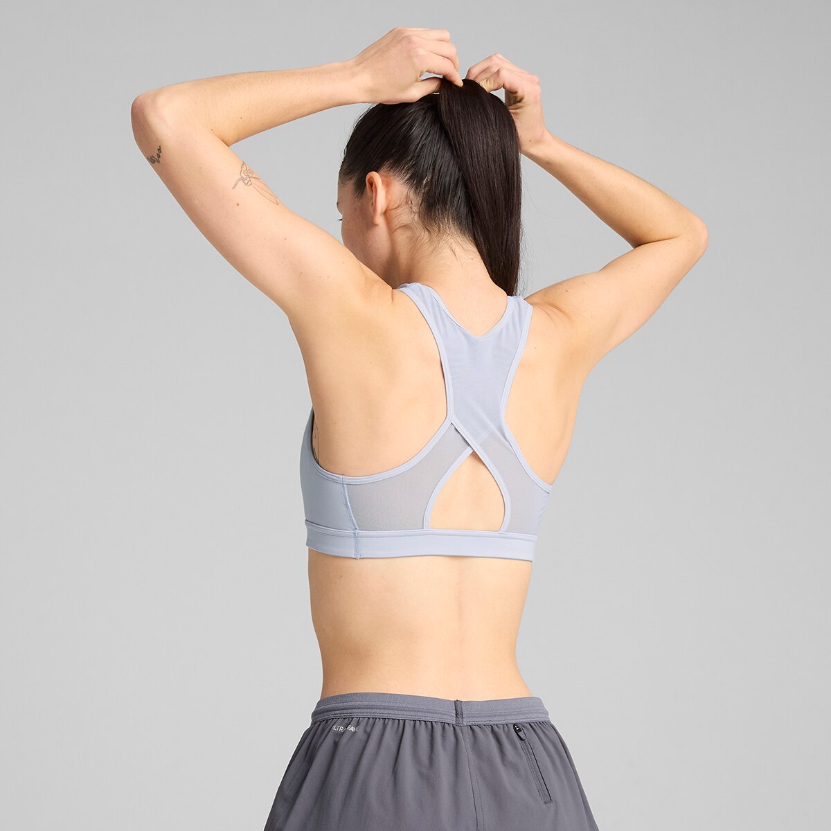 Soutien Desportivo de Mulher W x Hyrox Mid Impact Bra Azul-2