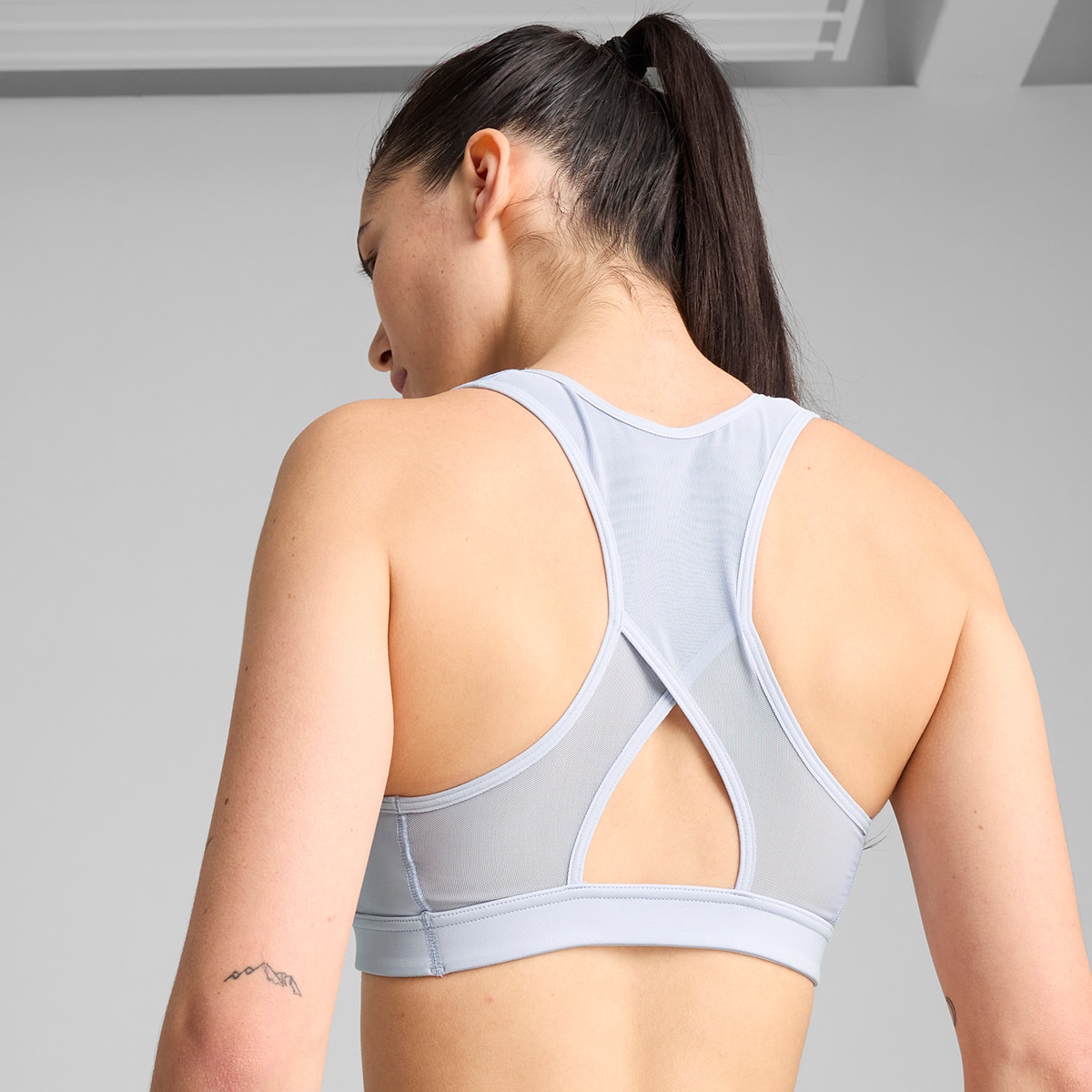 Soutien Desportivo de Mulher W x Hyrox Mid Impact Bra Azul-4