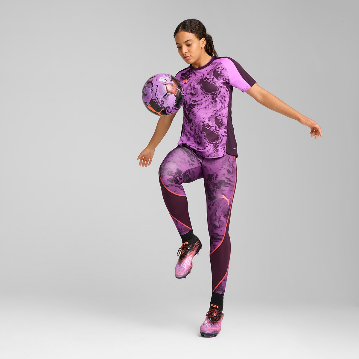 T-shirt de Mulher individualBLAZE Jersey Roxo-3