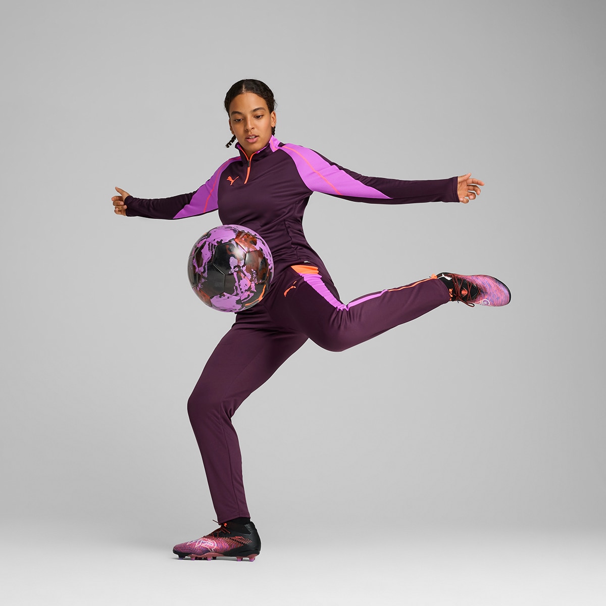 Calças de Mulher individualBLAZE Training Pants Roxo-5