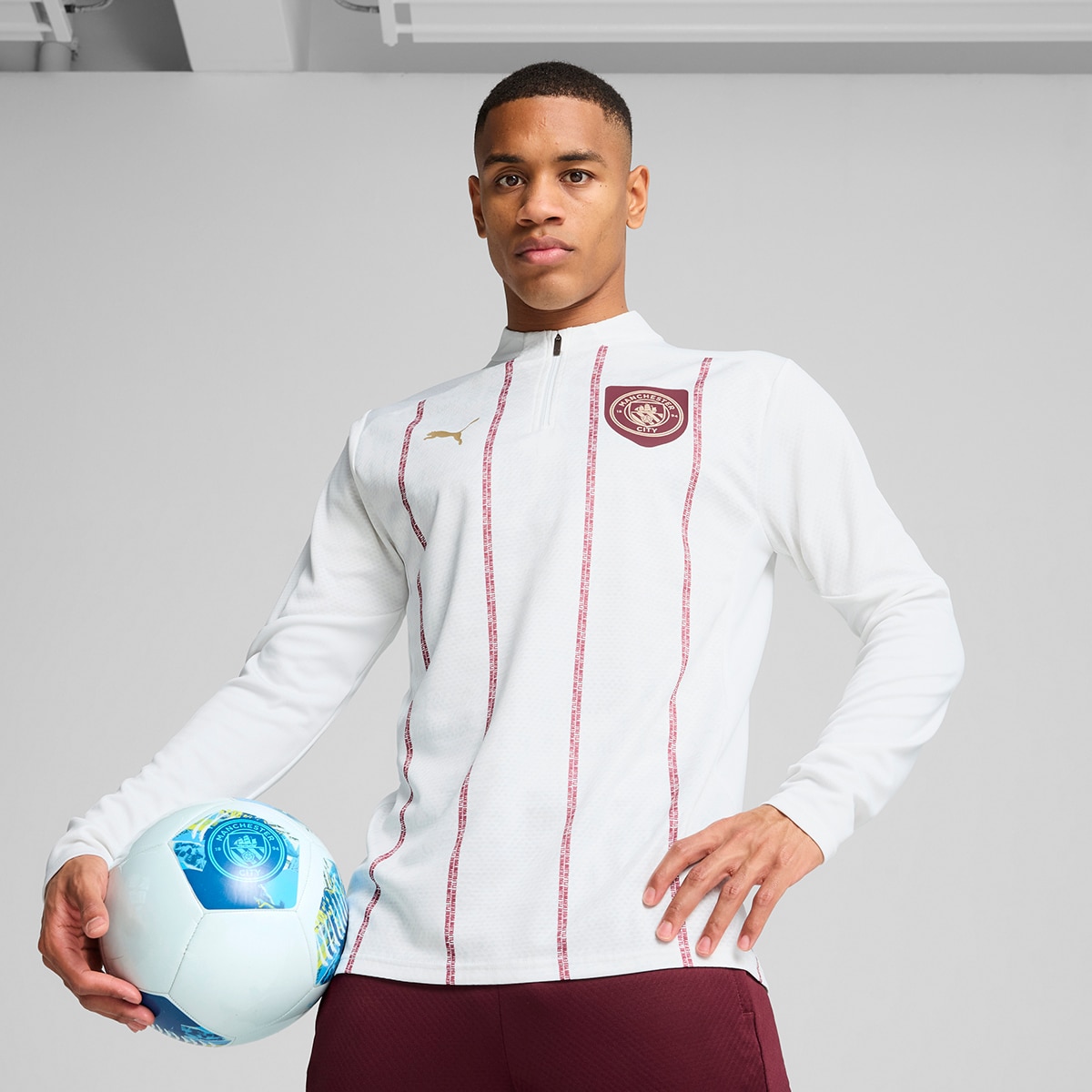 Imagem 0 de Casaco de Homem MCFC Prematch 1/4 Zip Top