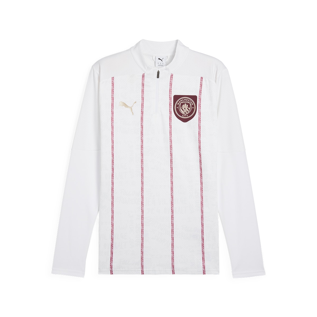 Casaco de Homem MCFC Prematch 1/4 Zip Top Branco-6