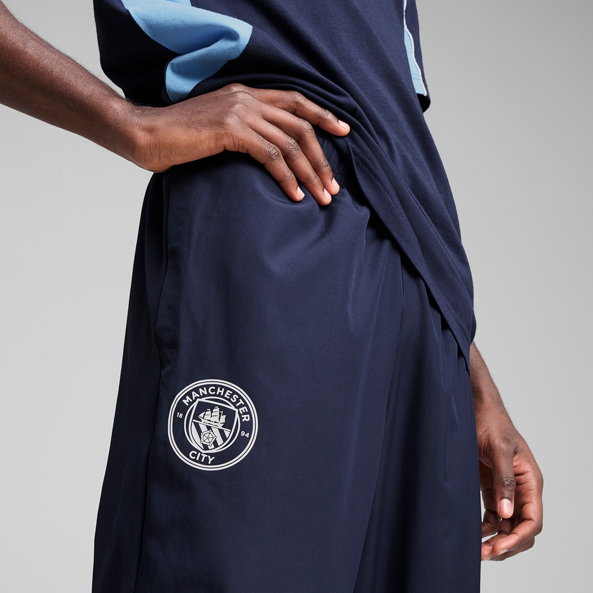 Calças de Homem MCFC ftblARCHIVE Pant Azul-4